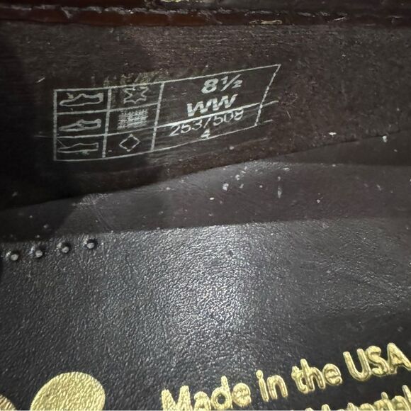 SAS Women's Simplify Brown Croc Slip-on Leather Loafers 8.5 8.5WW - Picture 7 of 7